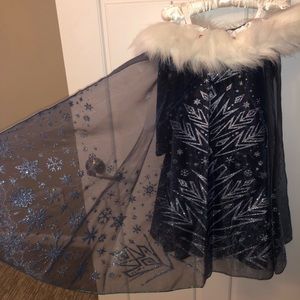 Elsa Deluxe Costume - Queen Elsa Velvet with Fur